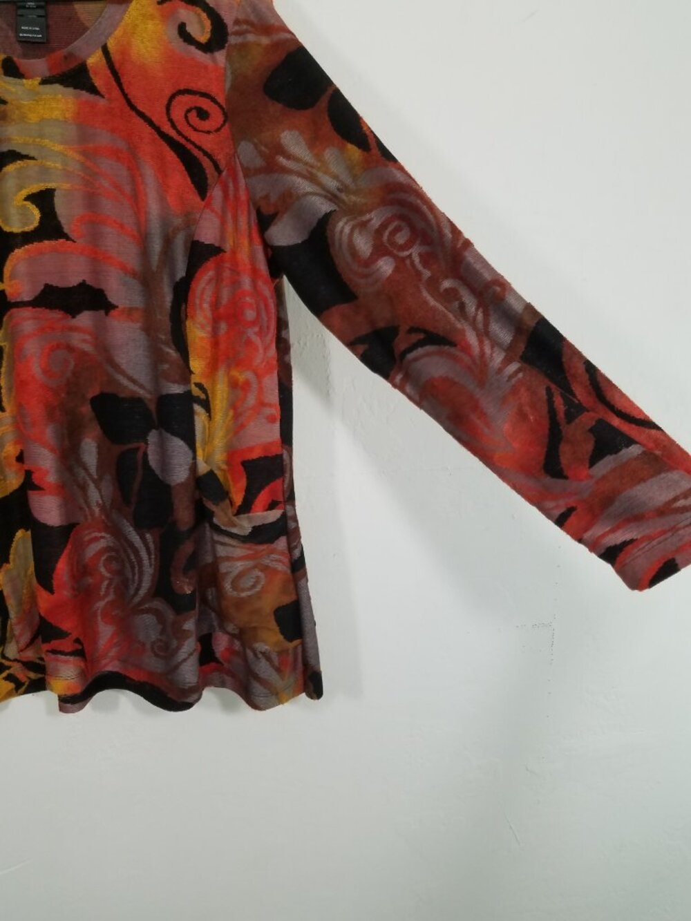 Ali Miles Top Blouse with Pockets Long Sleeve Size XL - Picture 2 of 6